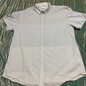 Calvin Klein Men’s Short Sleeve Button-Down Shirt | Size Large | NWT